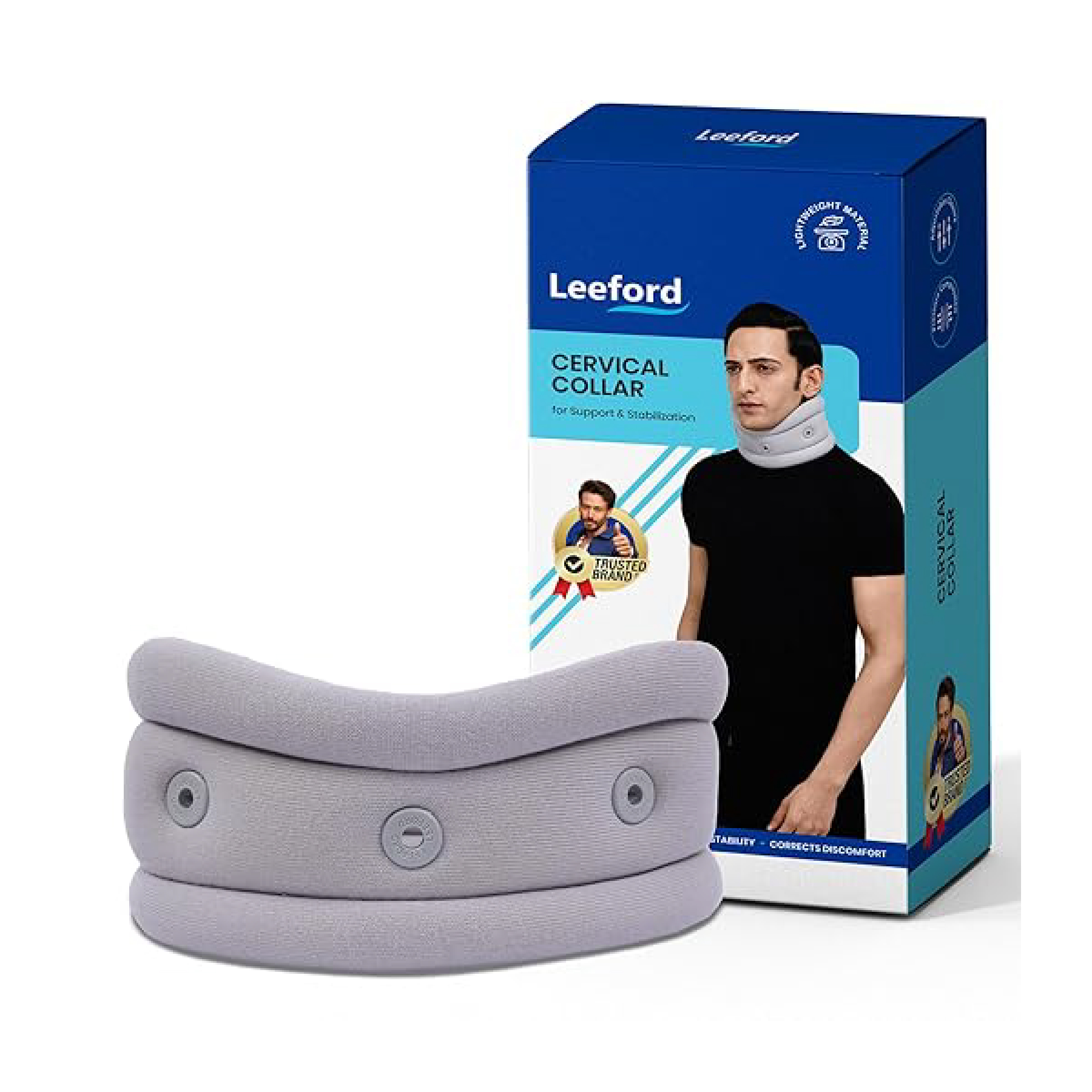 Leeford Ortho Soft Cervical Collar – Medium Size (1 Pc)