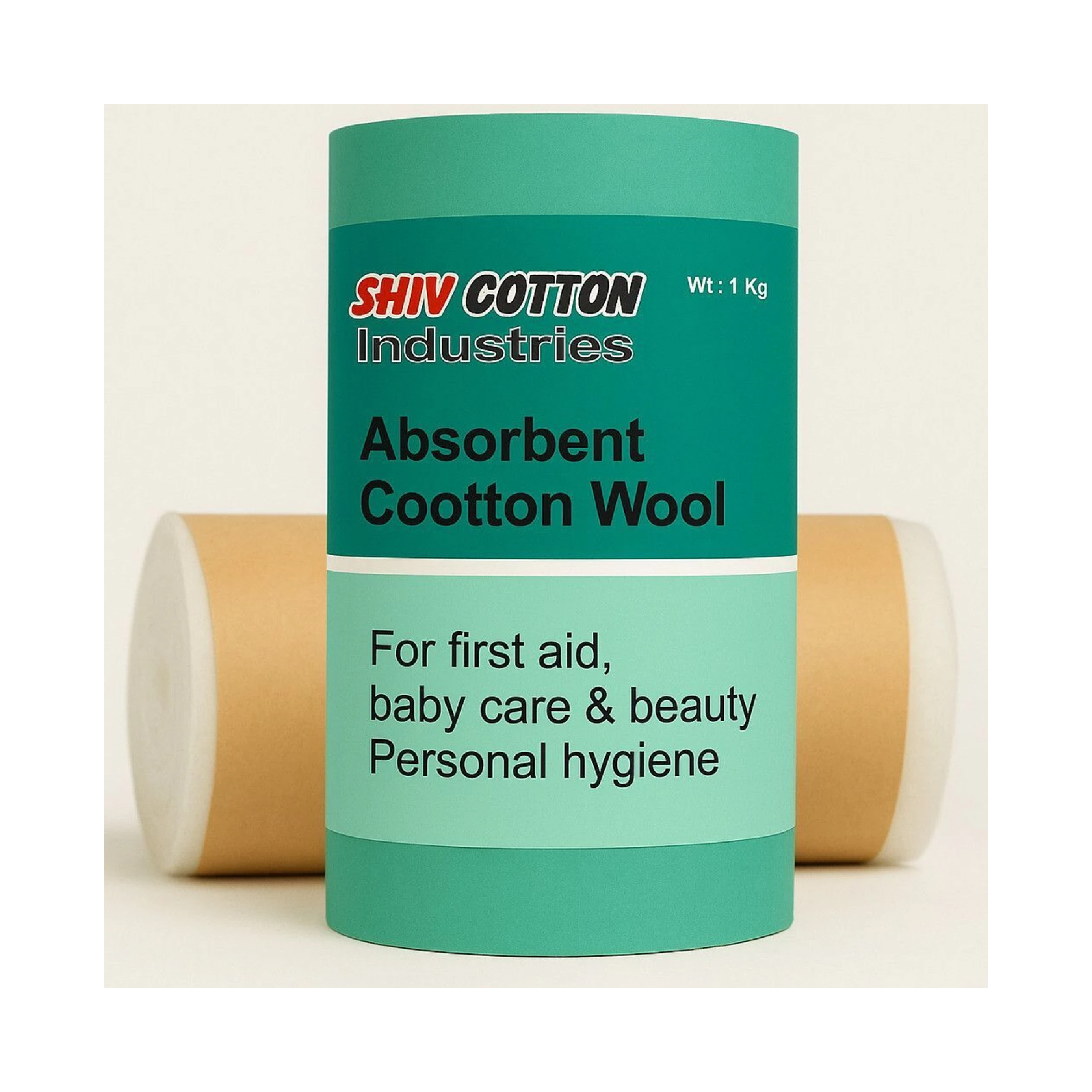 1 Kg Surgical Cotton Roll – 100% Pure Absorbent Cotton Wool (1 Pc)