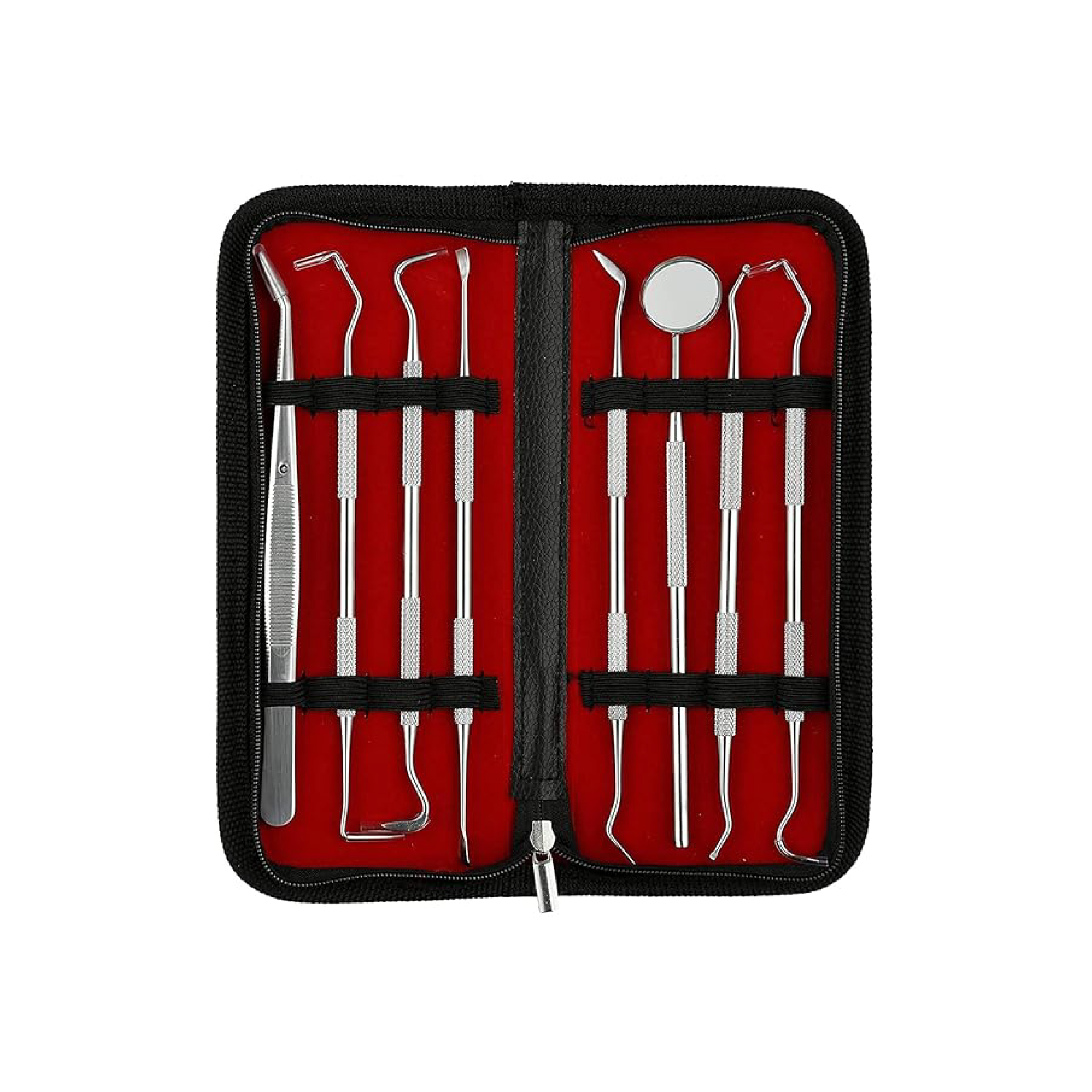 Mediwave Dental Instruments Kit – Stainless Steel Oral Care Hygiene Set of 8 Pc (German Fine Quality)