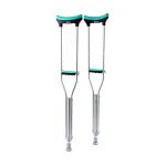 Tynor Auxiliary Crutch – Silver, Medium (1 Pair)