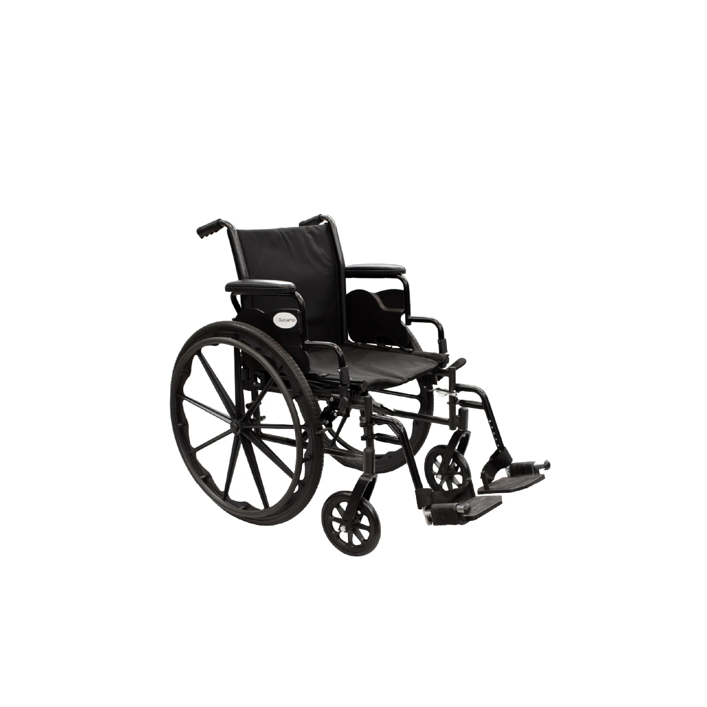 Rehamo Steely PCB Foldable M-Steel Frame Wheelchair With Flip-Back Armrest & Removable Leg Rest (1 Pc)