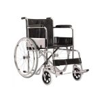 Foldable Self Drive Wheelchair – Chromed Steel Wheelchair (1 Pc)