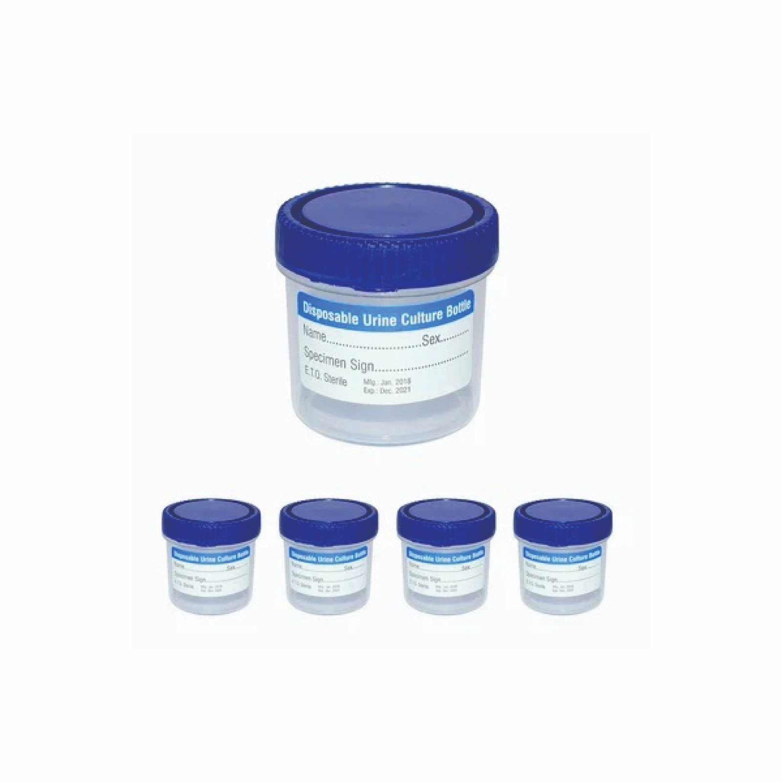 Urine Sample Collection Containers – Medical & Laboratory Use (50 Pcs)