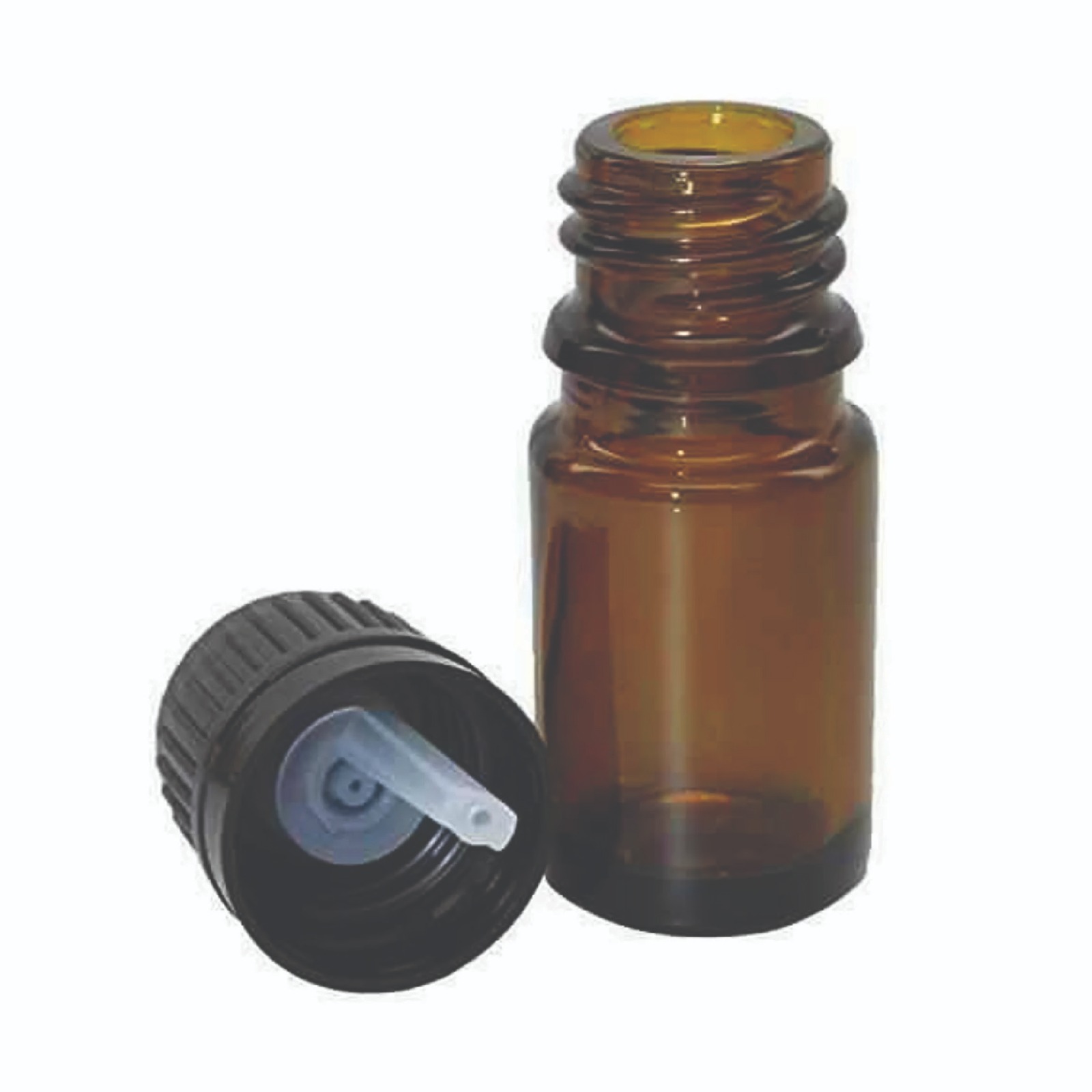Glass Bottle with Inner Lid, Cap & Dropper (10 Pcs)