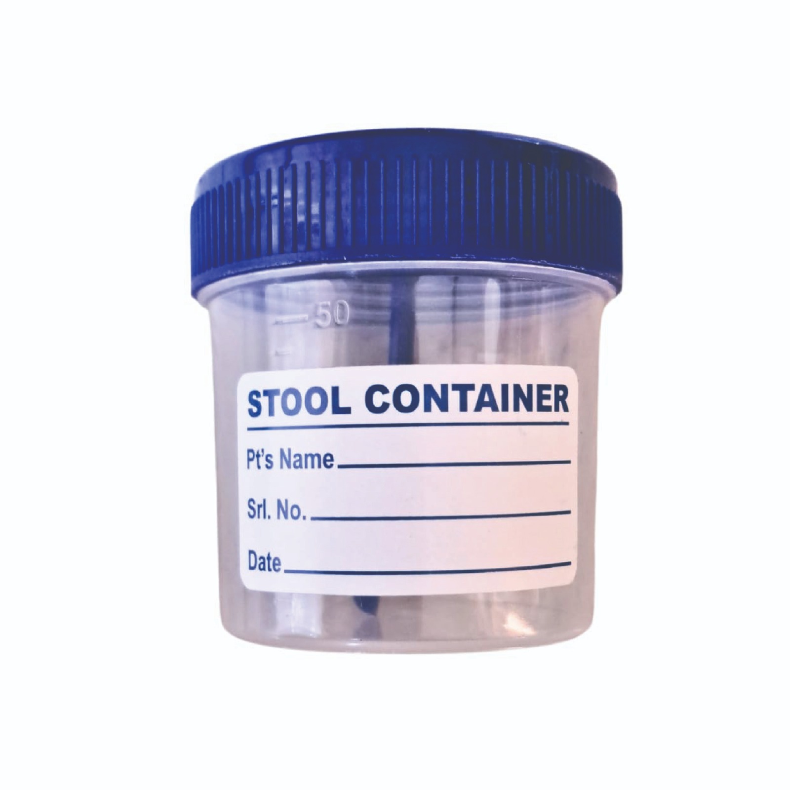 Stool Container Specimen Cups with Spoon Lid – 50 ml (5 Pcs, Leak-Proof)