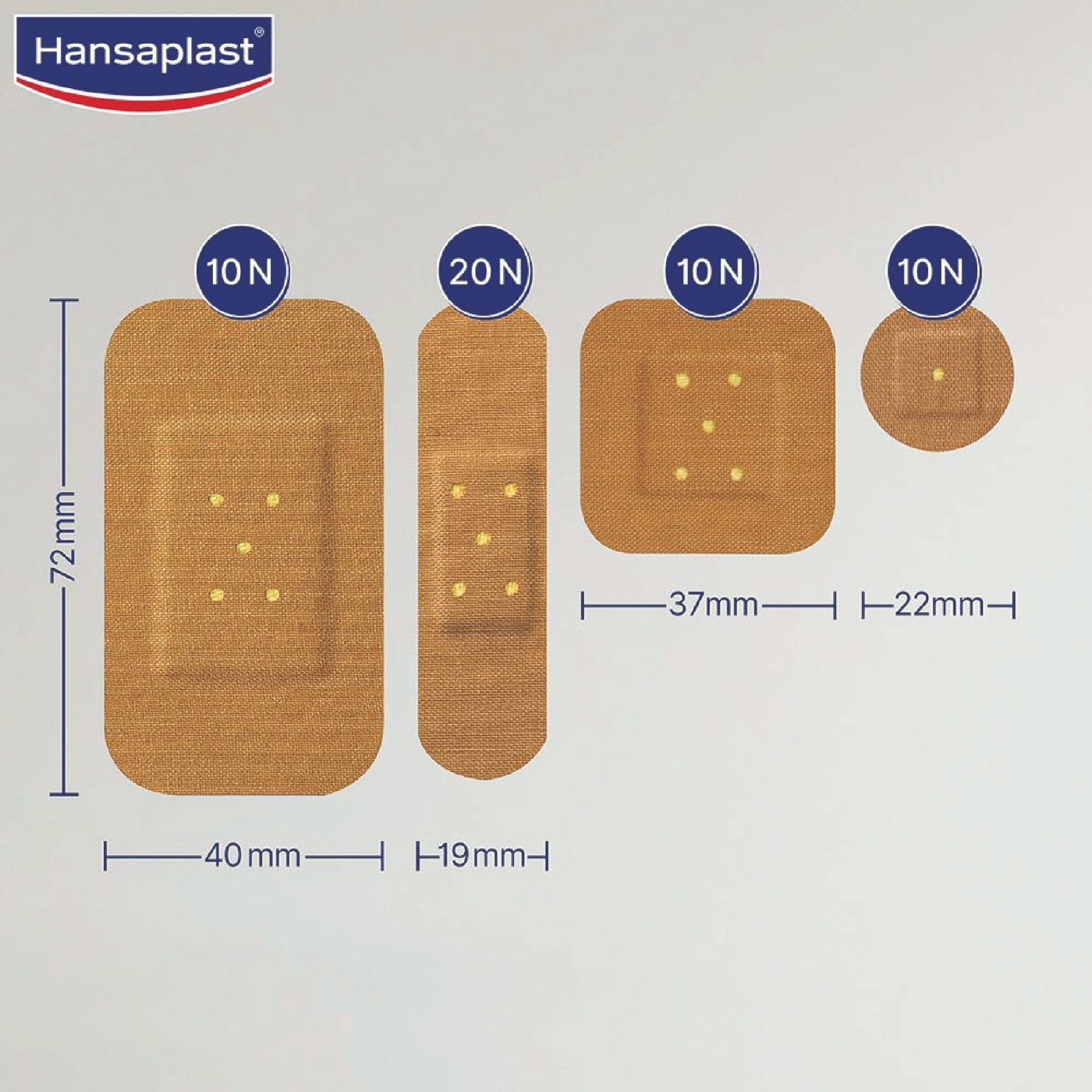 Handplast Antiseptic Plasters – Various Shapes & Sizes Bandage (50 Pcs)