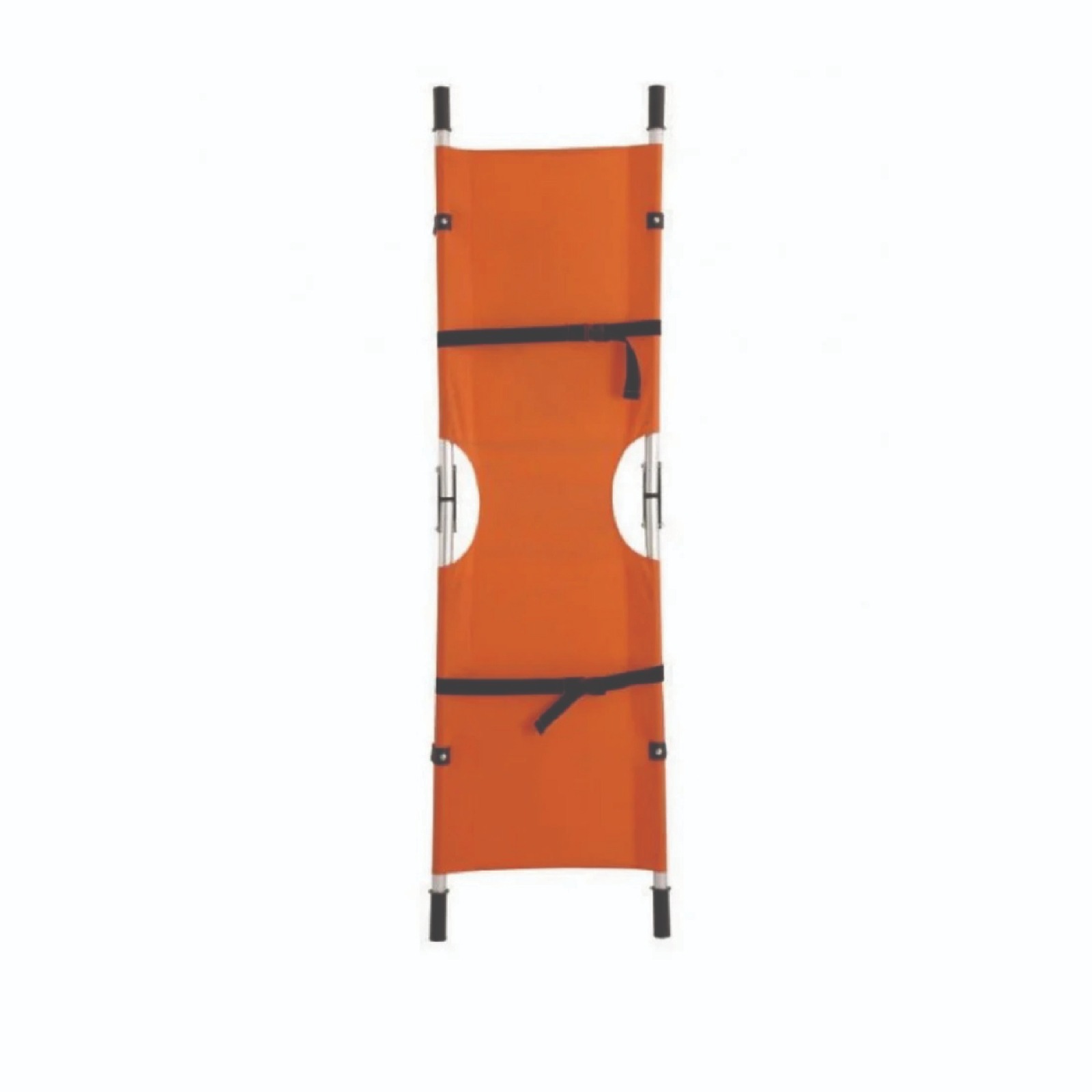 Stretcher with Aluminium Frame & Castors – 159 Kg Capacity, Waterproof PVC Sheet, Safety Belts & Rubber Handles (2 Pcs)