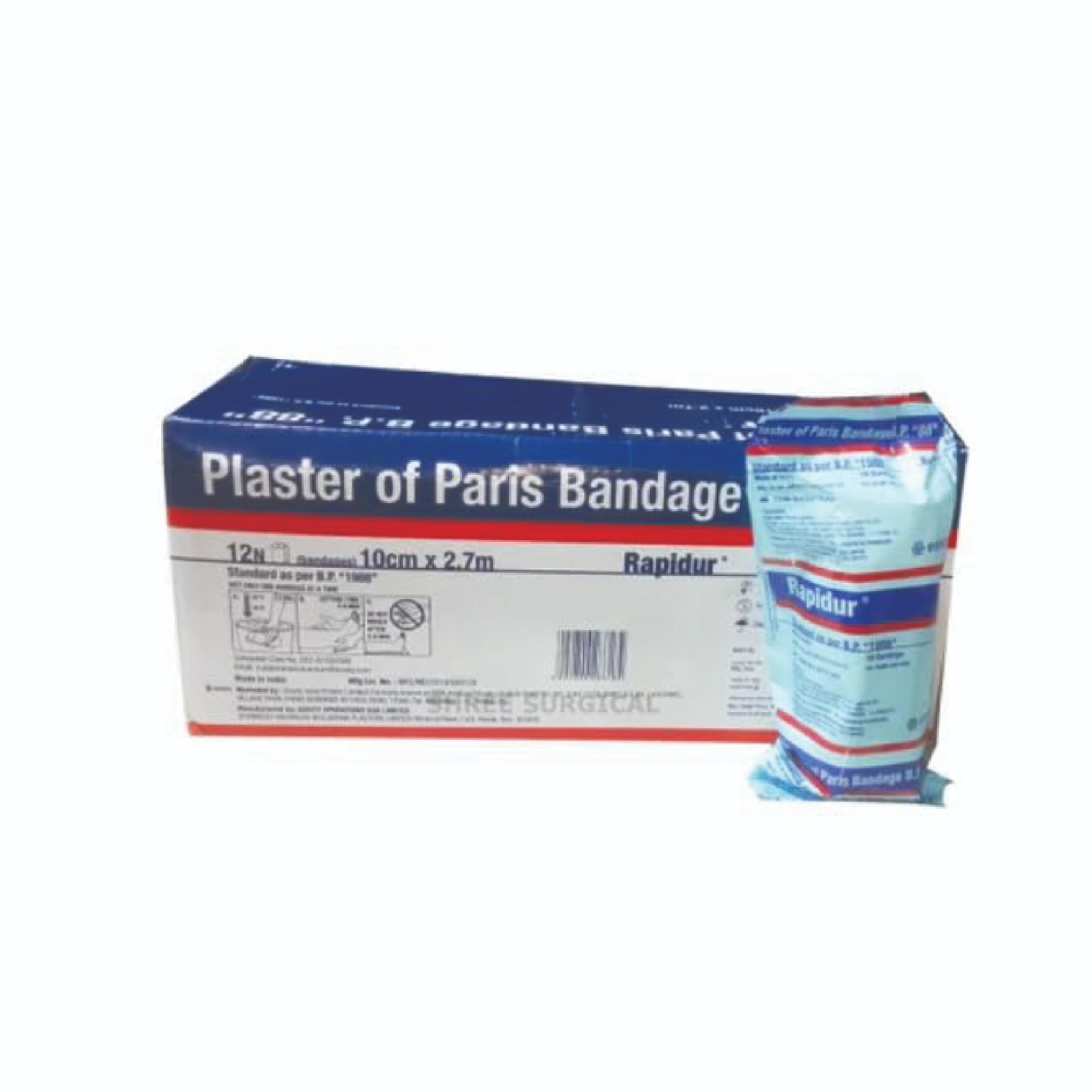 Plaster of Paris Bandages Rapidur – 10 cm x 2.7 m (2 Packs, 24 Pcs)