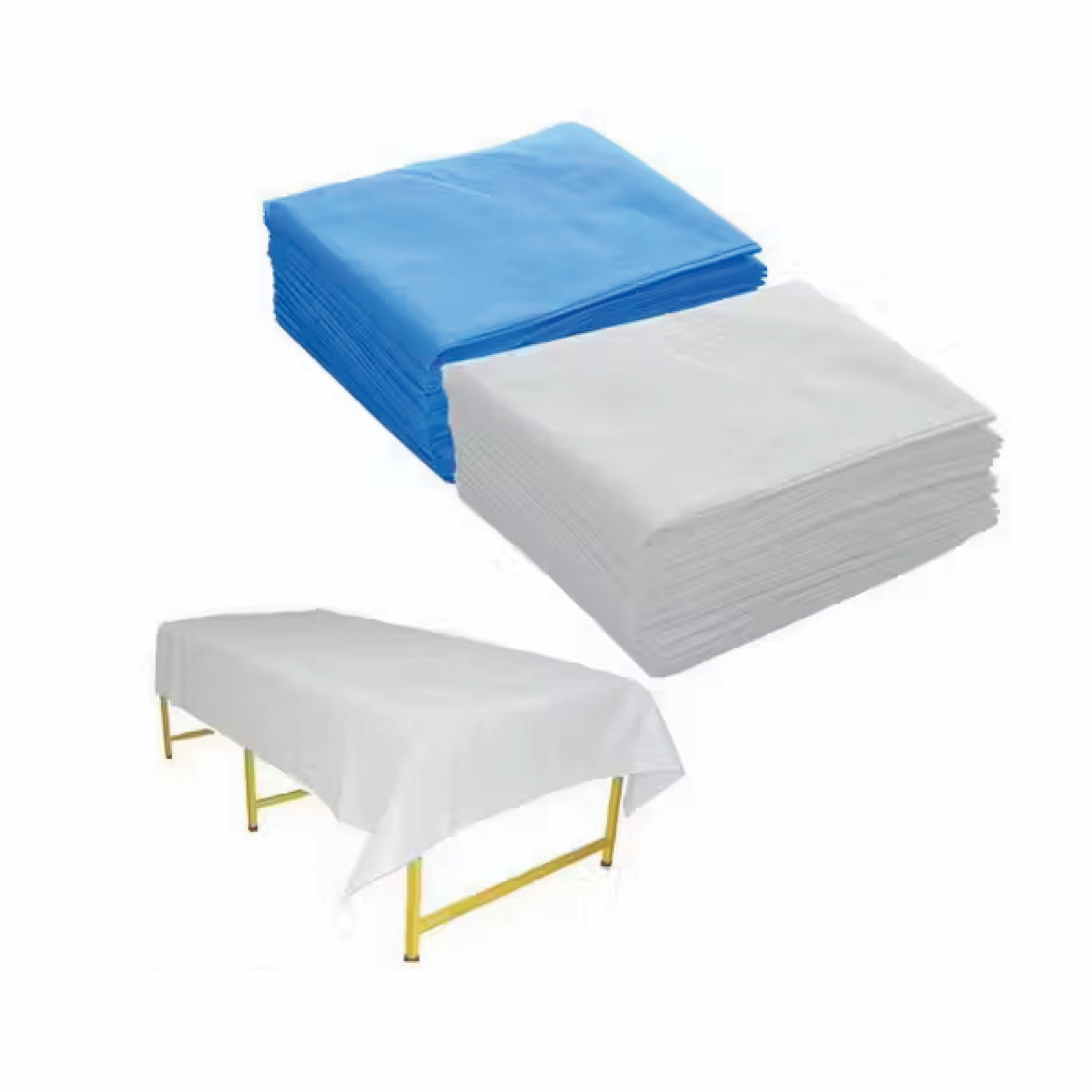 Disposable Hospital Bedsheets 25 GSM (30 x 72 Inch) – Blue (5 Boxes, 125 Pcs)
