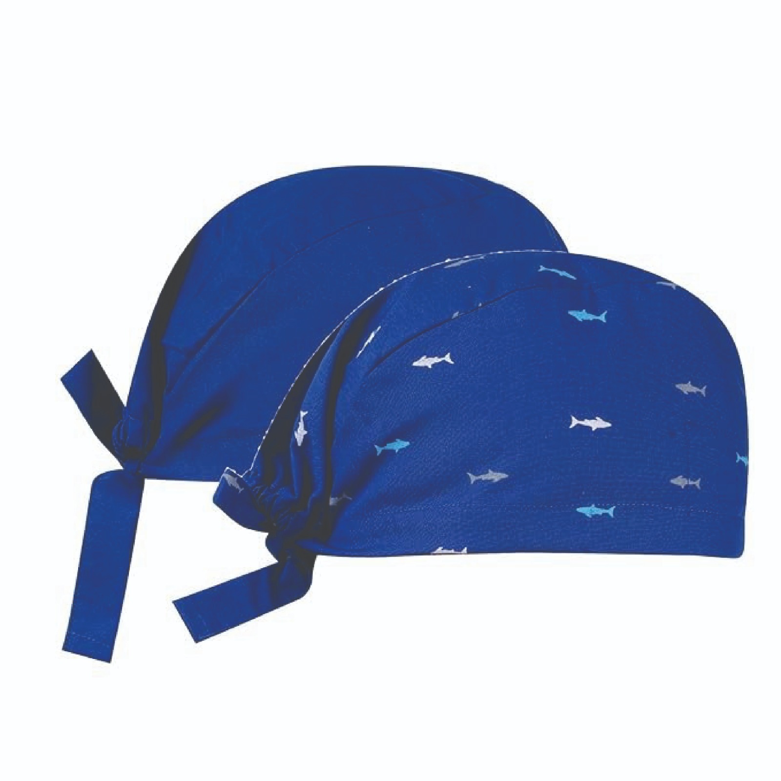 Medical Scrub Cap – Navy & Sky Blue (2 Pcs)